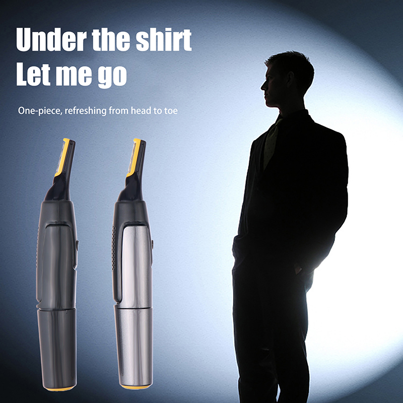 Men'S Grooming Nose And Ear - 超薄型電動鼻毛・耳毛トリマー：男性用防水精密シェーバー - 携帯に便利で安全なグルーミング