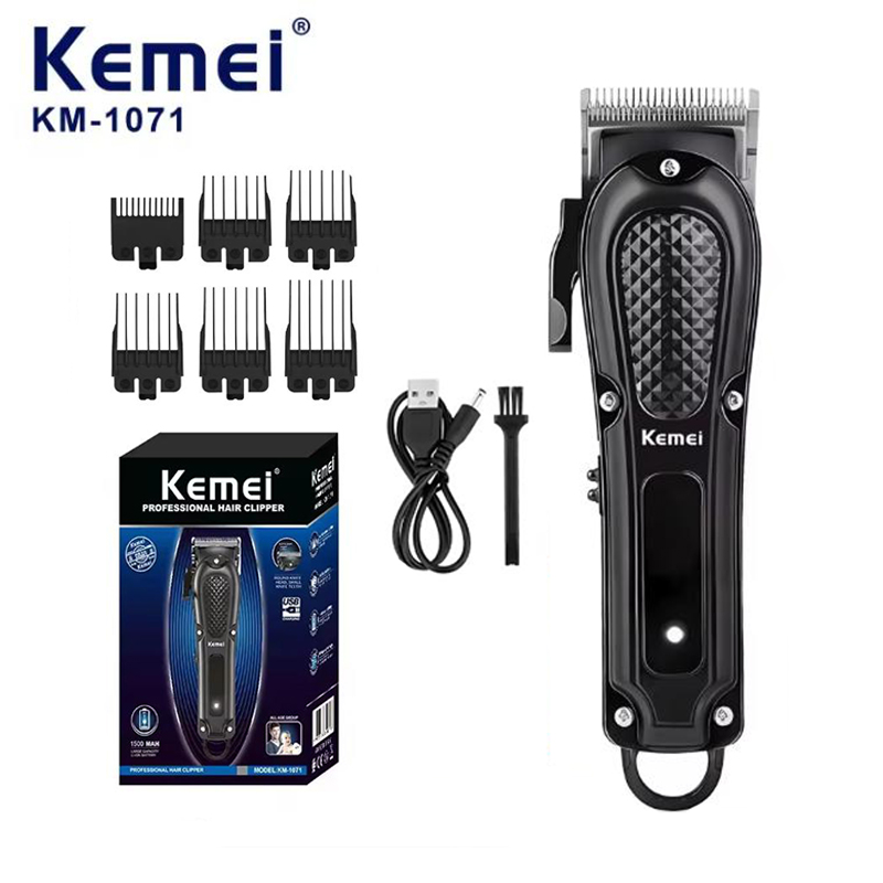 Mens Grooming Tools - Kemei KM-1071 電動バリカン UBS 充電式コードレスひげトリマー男性強力な電動バリカントリミングツール