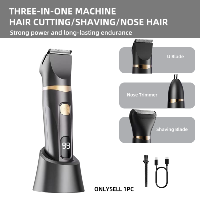 3点セット 家庭用電動グルーミングセット、ヘアクリッパーキッ - Men'S Grooming Nose And Ear のレビューと価格