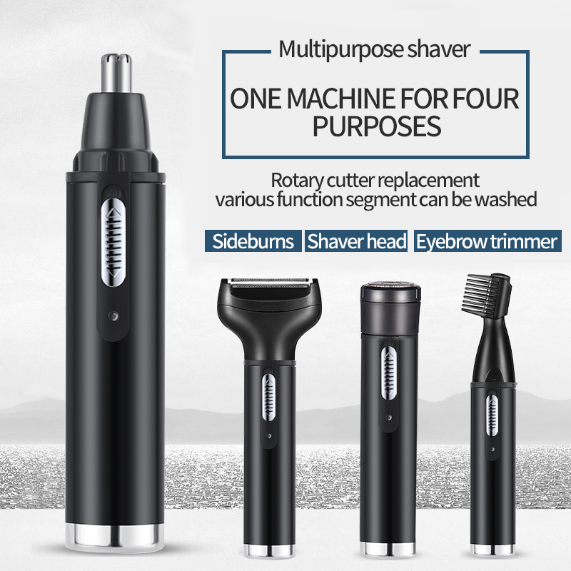 電気鼻耳ヘアトリマー男性用無痛充電式眉毛ひげ 4 in 1  - Men'S Grooming Clippers のレビューと価格