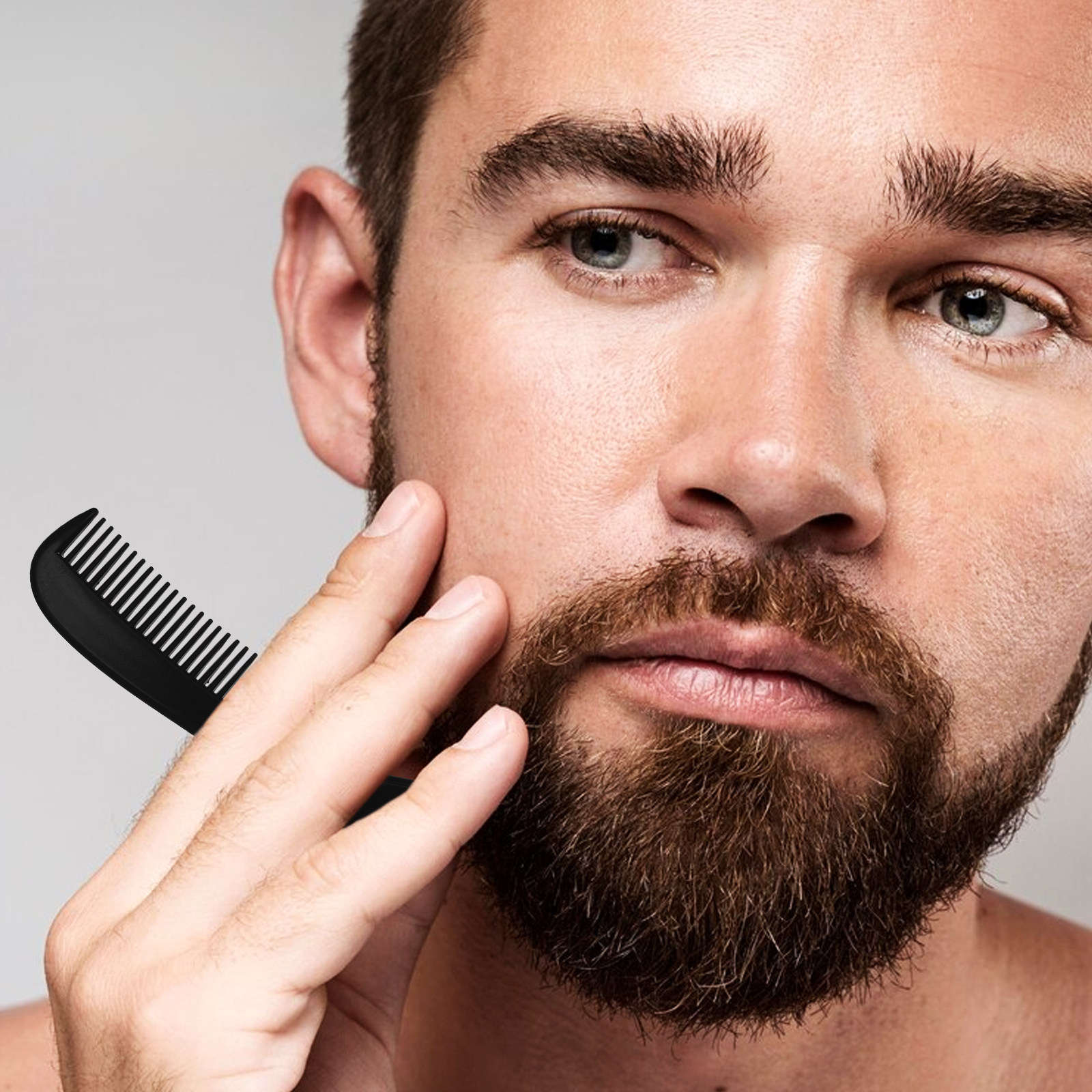 男性用小型ひげ用コーム10個入り。穴あけ不要のデザインで、プ - Mens Grooming Tools のレビューと価格