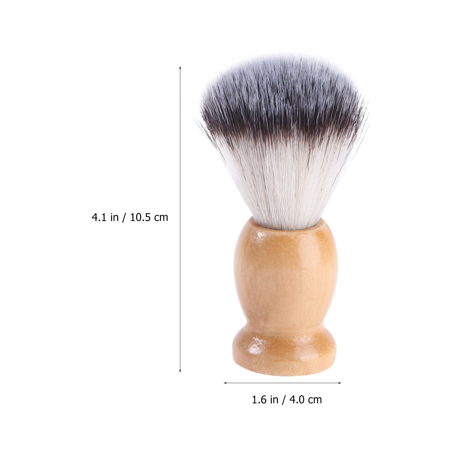 男性用、合成ナイロン製の毛を使用した、木製のハンドルが付いた - Mens Grooming Tools のレビューと価格