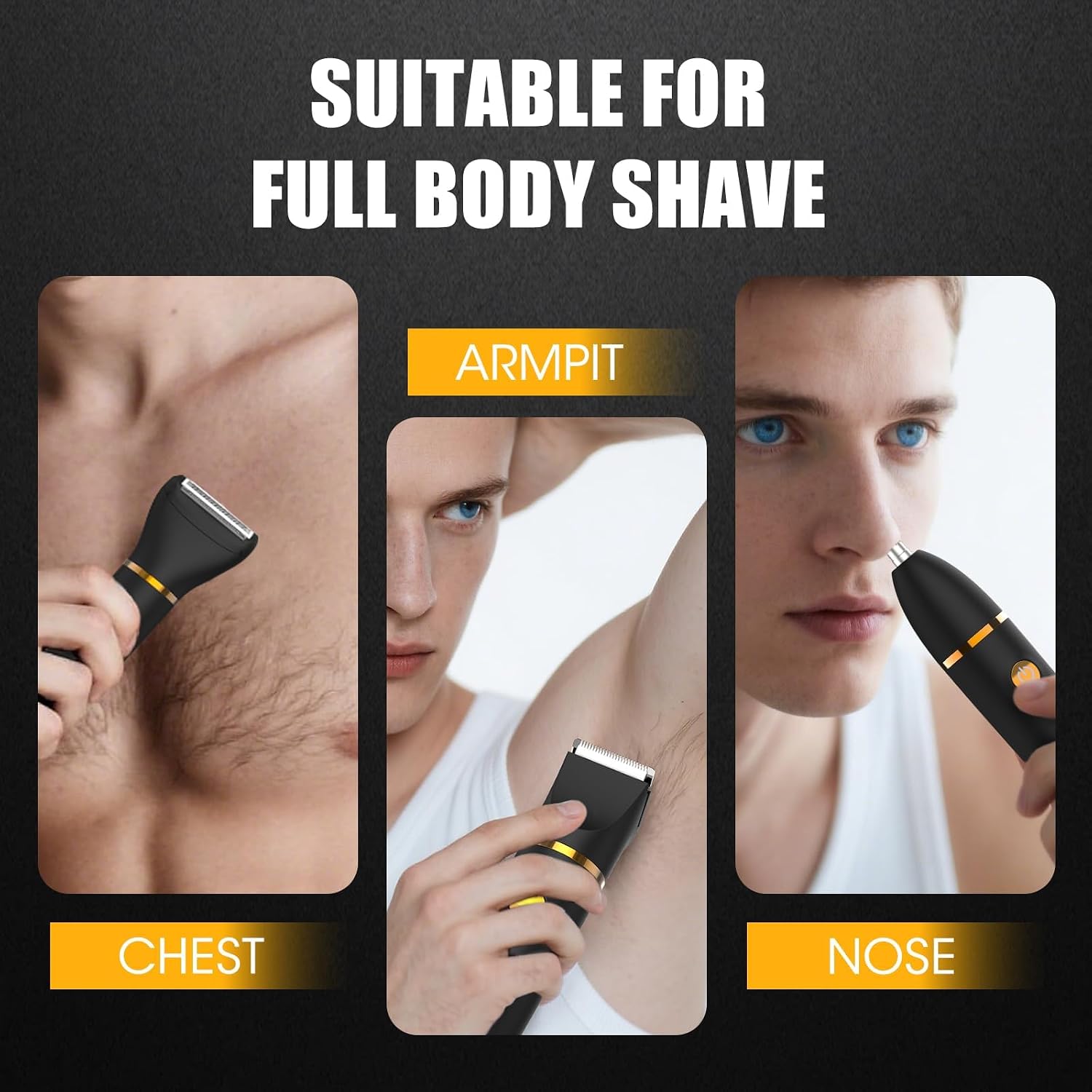 男性女性用ボディトリマー、3 in 1グルーミングキット、鼻 - Men'S Grooming Nose And Ear のレビューと価格