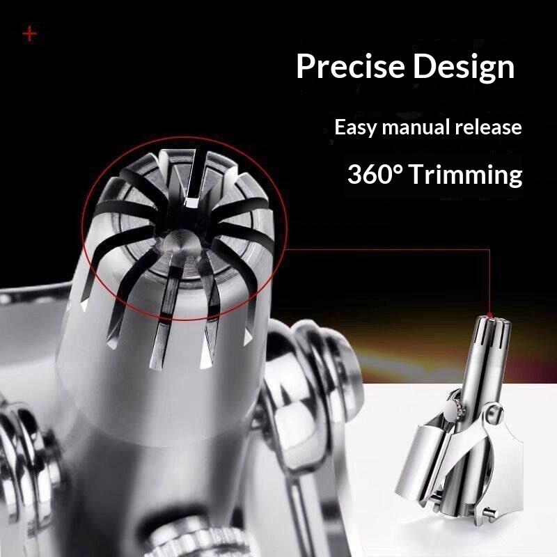 1/2個入り 手動鼻耳毛トリマー ステンレス製 洗浄可能 ポ - Men'S Grooming Nose And Ear のレビューと価格