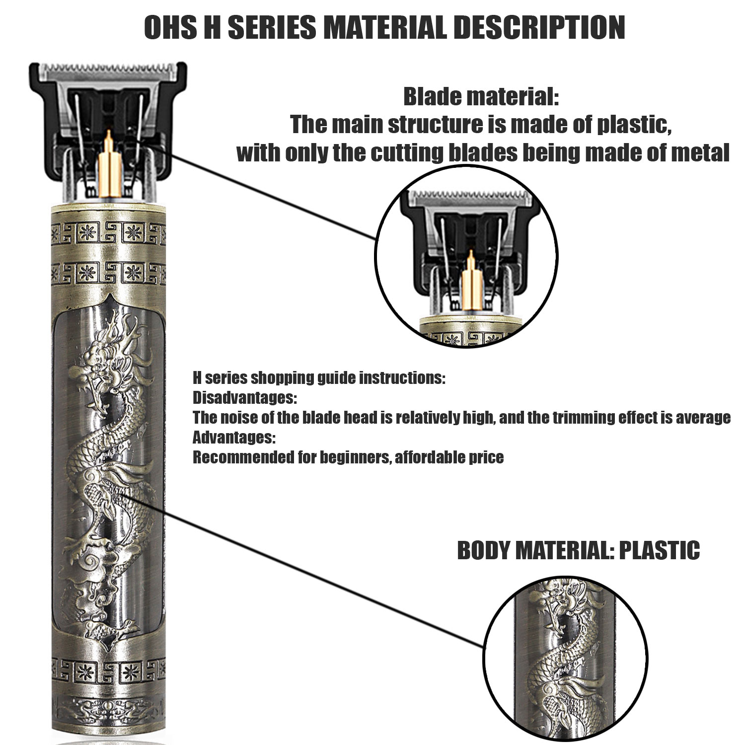 OHS 充電式ヴィンテージ T9 コードレスヘアカット機電気 - Mens Vintage Grooming Kit のレビューと価格