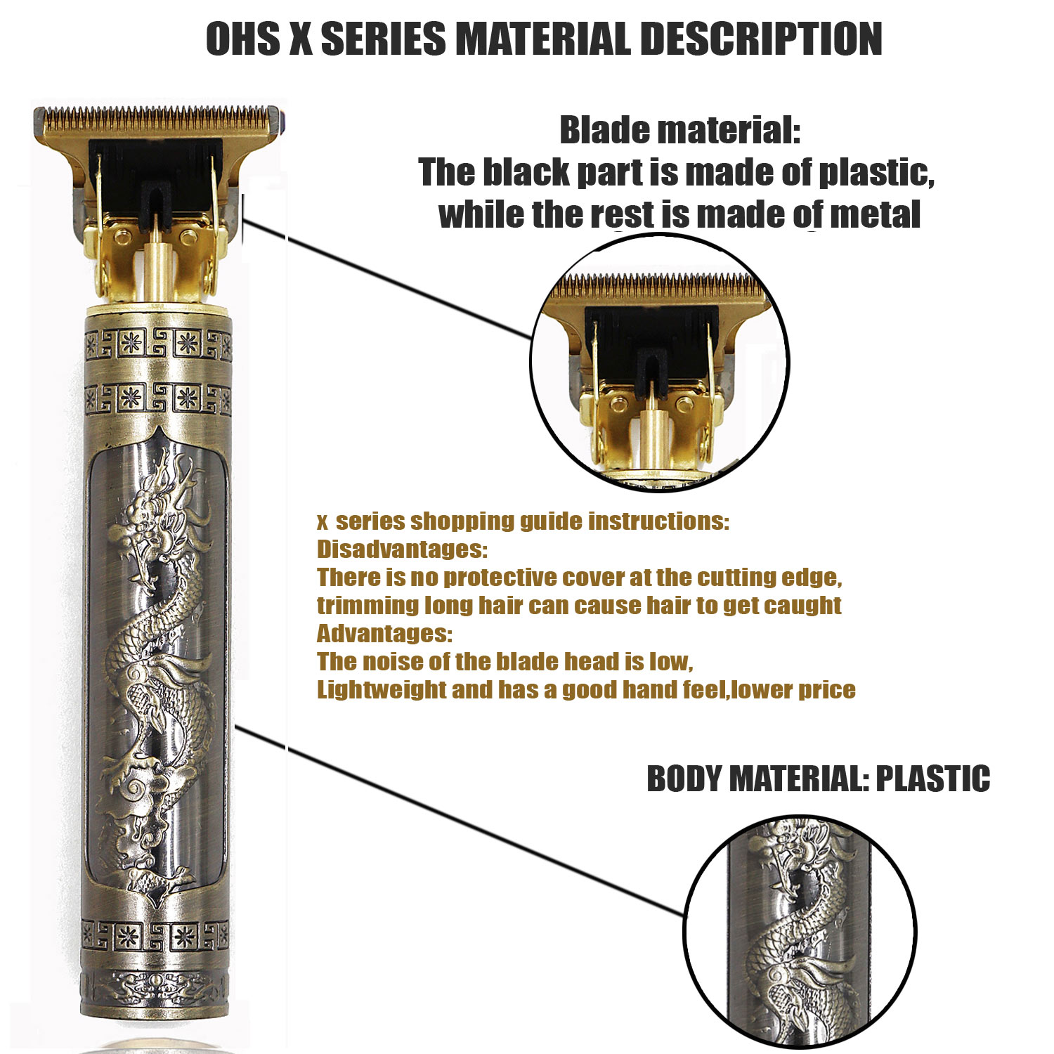 OHS 充電式ヴィンテージ T9 コードレスヘアカット機電気 - Mens Vintage Grooming Kit のレビューと価格