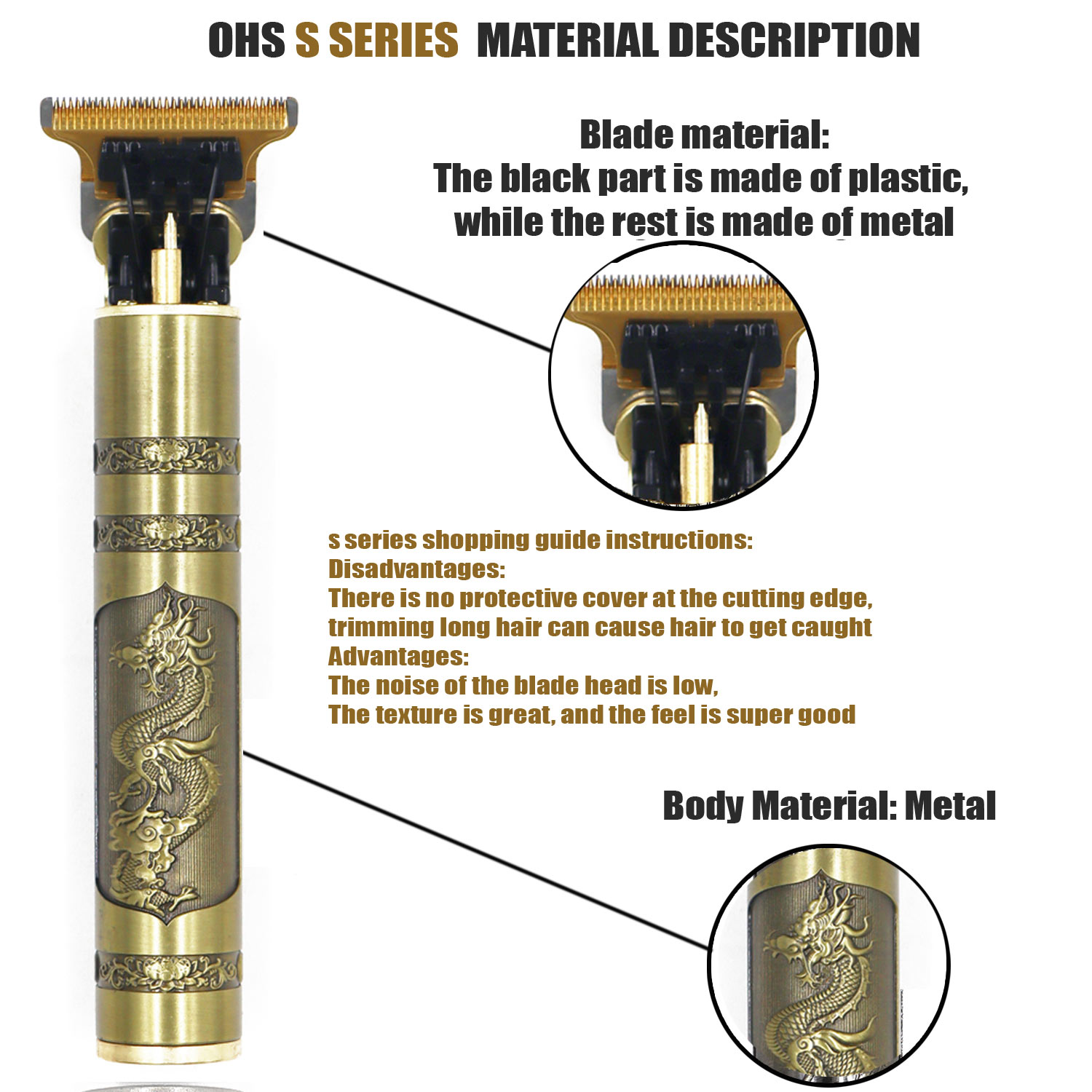 OHS 充電式ヴィンテージ T9 コードレスヘアカット機電気 - Mens Vintage Grooming Kit のレビューと価格