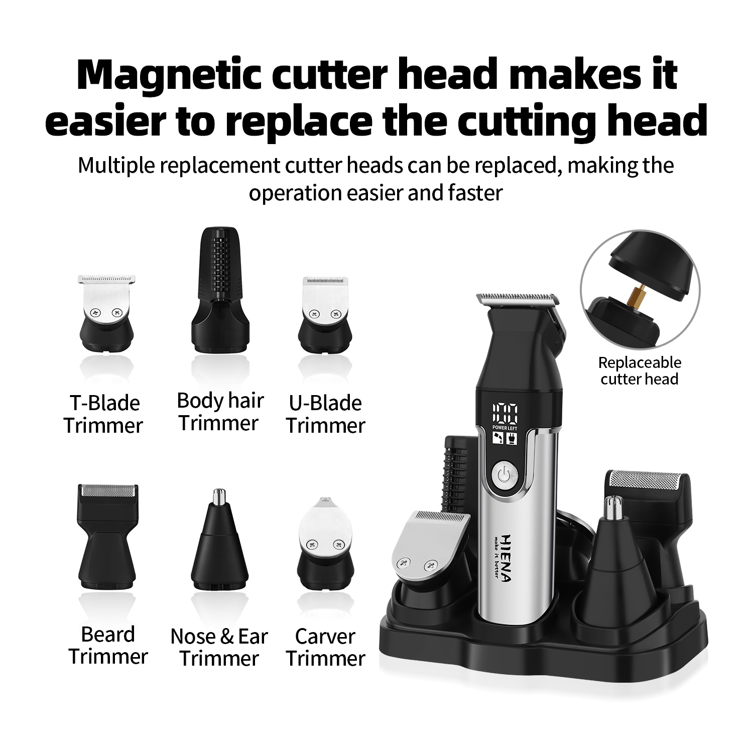 HIENAプロフェッショナル多機能バリカンセット、R型調整可 - Men'S Grooming Nose And Ear のレビューと価格