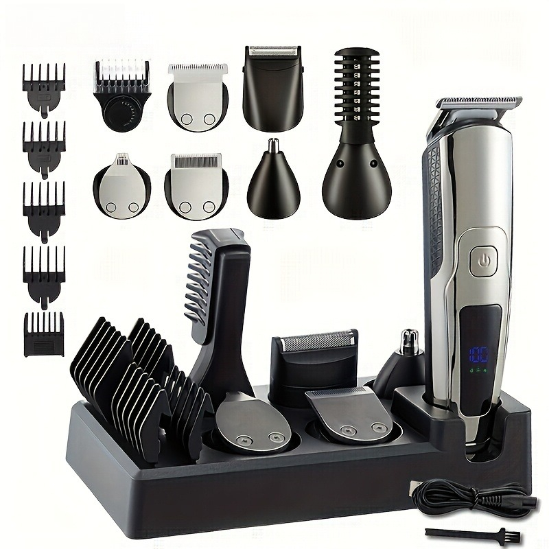 6 in 1 メンズ電動髭トリマー コードレスヘアクリッパー - Men'S Grooming Nose And Ear のレビューと価格
