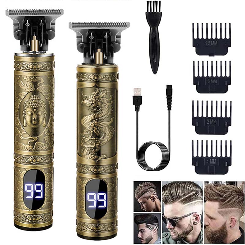 新しいバリカン男性のひげシェーバープロフェッショナルバージョ - Mens Vintage Grooming Kit のレビューと価格