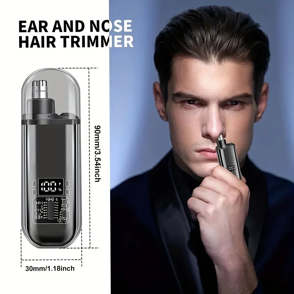 鼻毛耳毛トリマー 電動ミニコンパクトポータブル USB-C急 - Men'S Grooming Nose And Ear のレビューと価格