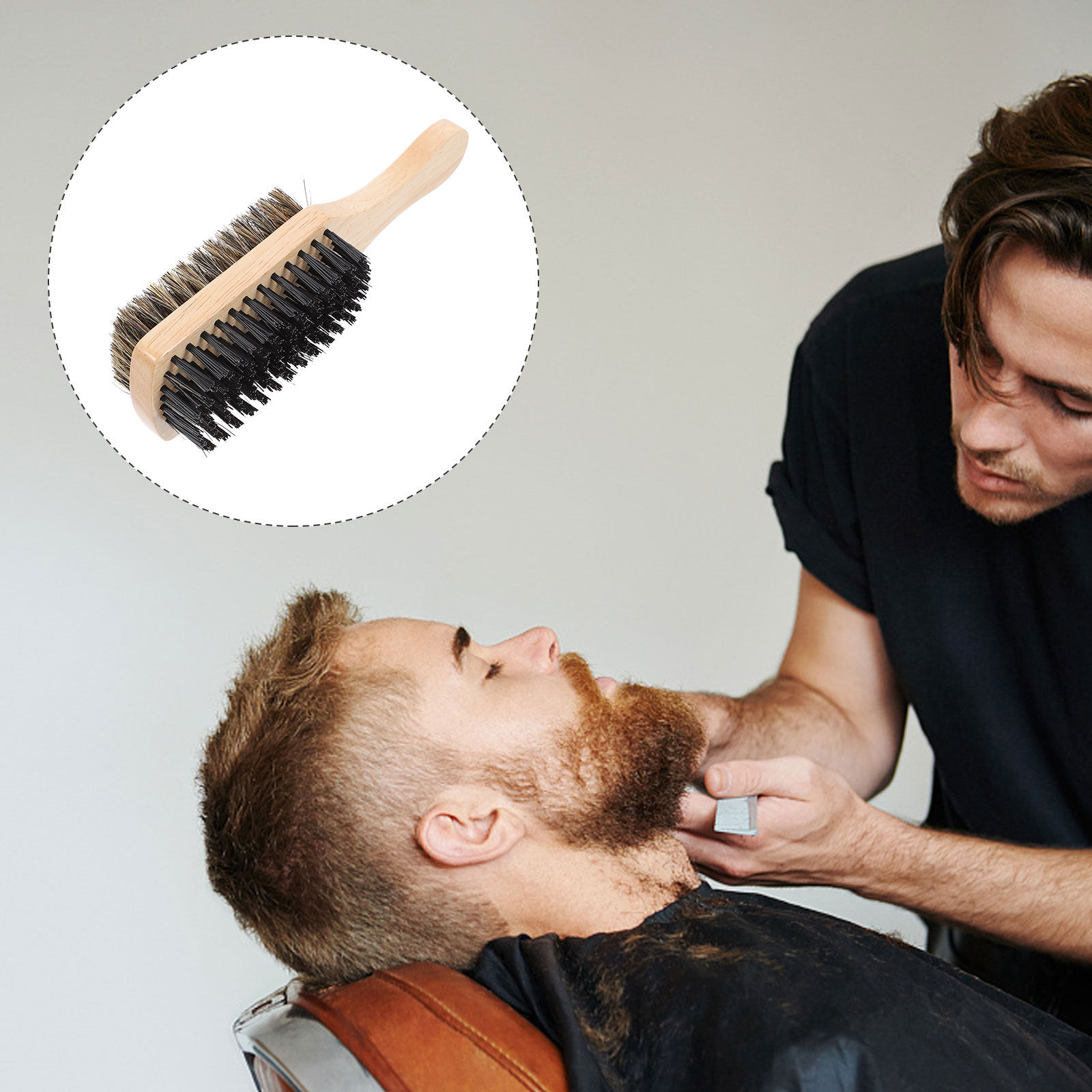 1個入り、レトロなデザインのオイルヘッド用ひげブラシ。密生し - Men'S Grooming And Skin Care のレビューと価格