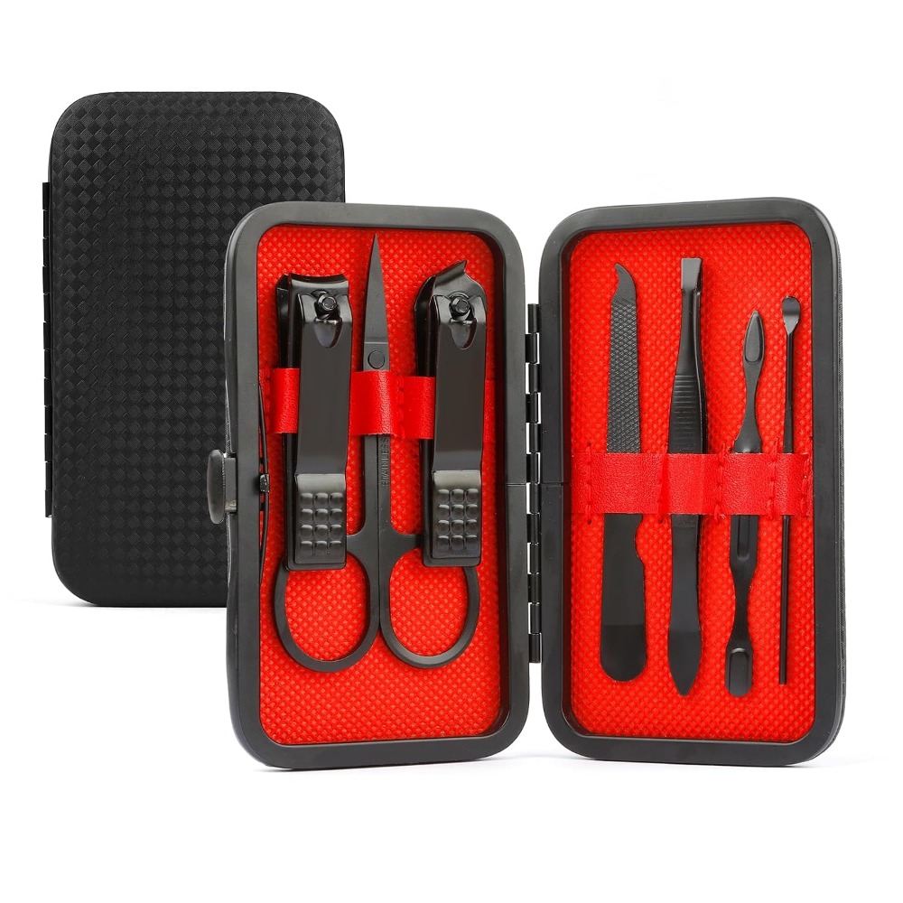 男性用8-in-1マニキュアキット：ステンレス製グルーミング - Nail Care Kit Mens のレビューと価格