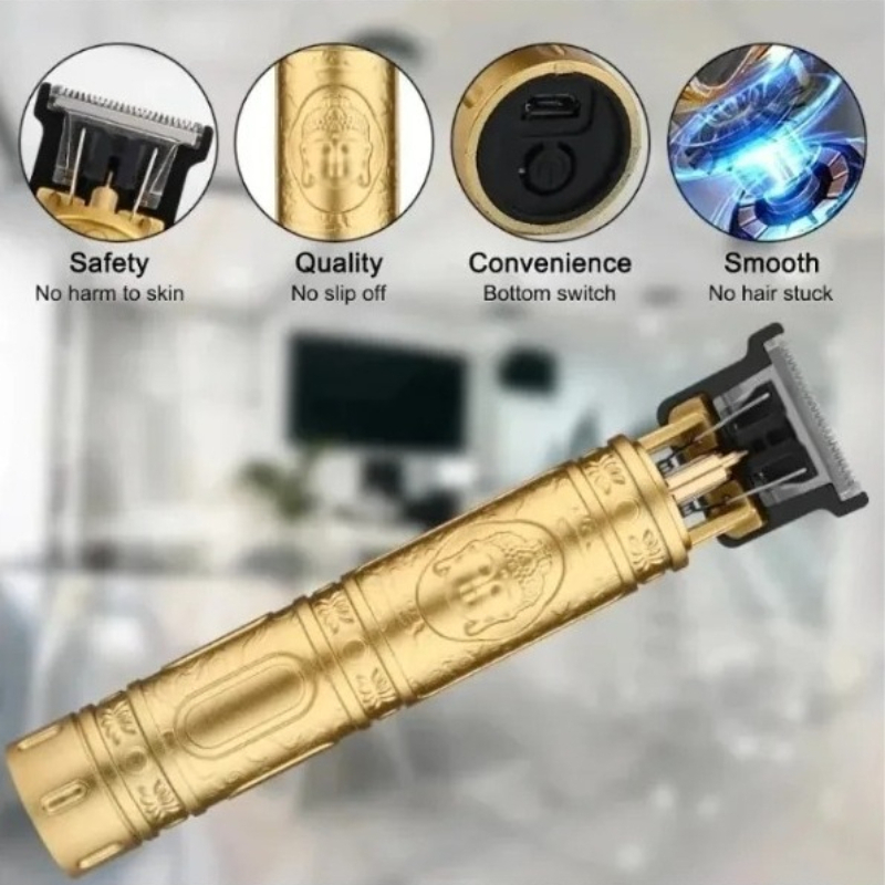 T9 電気ひげトリマーコードレスバリカン男性用 4 コームブ - Mens Grooming Tools のレビューと価格