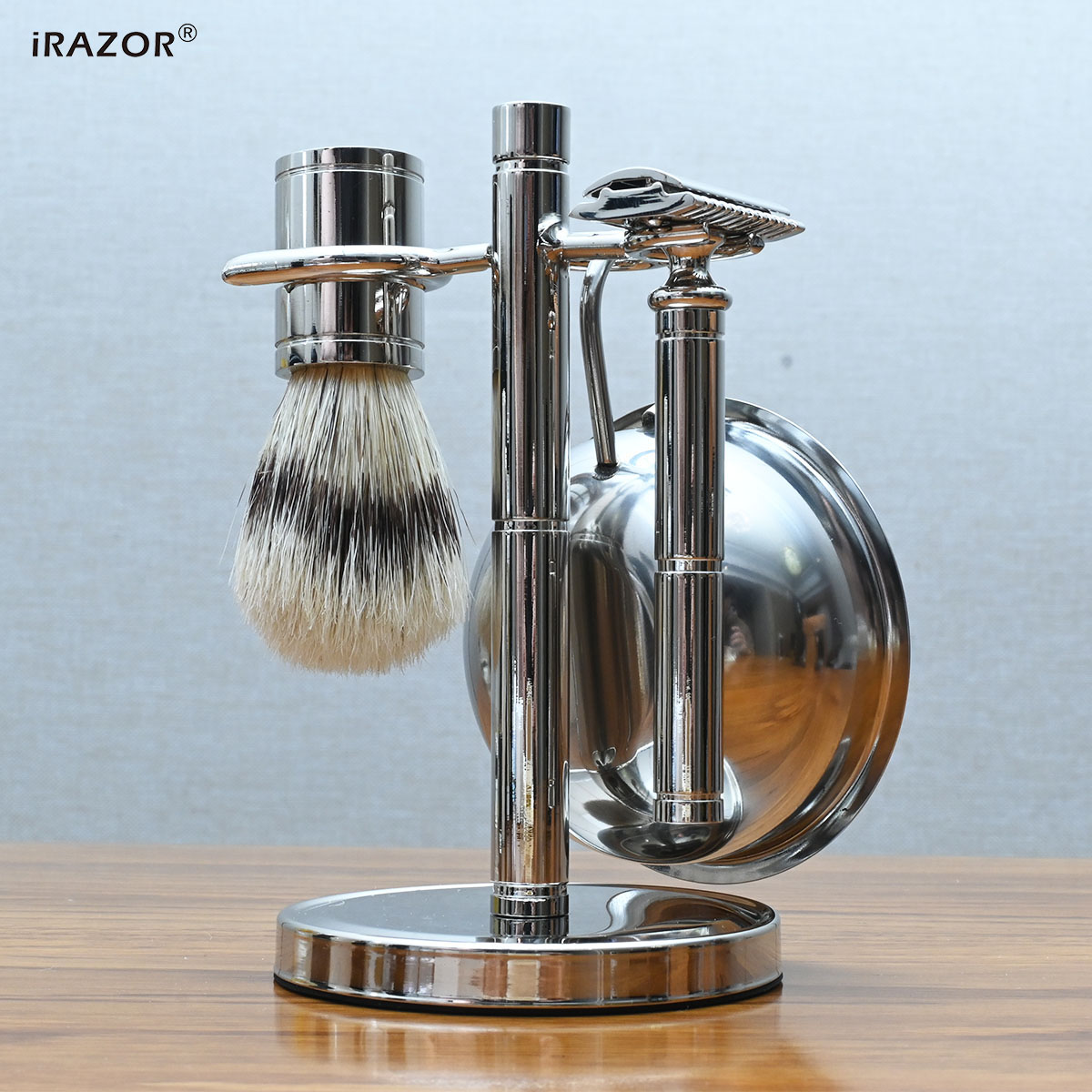 iRAZOR クラシックヴィンテージ両刃安全カミソリ脱毛シェ - Mens Vintage Grooming Kit のレビューと価格